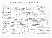 North Dakota State Map, Pembina County 1952